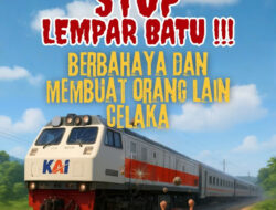 KAI Daop 2 Bandung Ingatkan Bahaya Aksi Pelemparan dan Vandalisme Terhadap Kereta Api