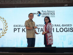 KAI Logistik Raih Penghargaan “Excellence in Integrated Rail-Based Logistics Solutions” di Bisnis Indonesia Logistics Awards (BILA) 2025