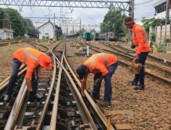 Merawat Jalur, Investasi Keselamatan: KAI Daop 1 Jakarta Ganti 33,9 Kilometer Rel dan 30 Wesel Sepanjang 2025