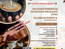 Peluang Emas Generasi Muda: Pelatihan Barista Gratis Dibuka, Siap Cetak Wirausaha Baru