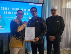 Agus Achmad Setiawan Lepas Jabatan Camat Batujajar, Optimistis Andi Hikmat Bawa Kecamatan Lebih Maju