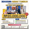 Beasiswa Gerak Tumbuh 2026 Resmi Dibuka: Rp20.000.000/Semester untuk Semua Jenjang Pendidikan Tanpa Syarat IPK