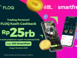 FLOQ Gandeng Smartfren, Pelanggan Bisa Tukar SmartPoin dengan Saldo Kripto Senilai Rp25.000