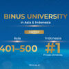 Konsistensi yang Dijaga: BINUS University Kembali Jadi PTS Nomor 1 di Indonesia versi THE Asia University Rankings 2026