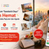 Maksimalkan “Sandwich Days” Lebih Hemat Bersama Akulaku PayLater dan Agoda