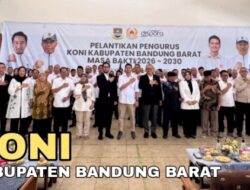 55 Orang Pengurus KONI KBB Periode 2026-2030 Resmi Dilantik, Tobias Targetkan 6 Besar di Porprov Jabar 2026