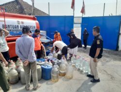 Kades Cangkorah Terima Air Bersih Sekaligus Menghimbau Masyarakatnya Begini