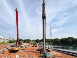 Perkuat Tata Air, WSBP Suplai Spun Pile dan Beton Readymix Kurangi Banjir