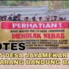 Hawatir Longsor Warga Teriak Tolak Keras Pembangunan. Segel Proyek Pengerukan Tanah di Desa Jayamekar.