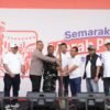 BRI Region 6 Meriahkan Pasar Malaka Rorotan, Dibuka dengan Simbolis Penumbukan Padi