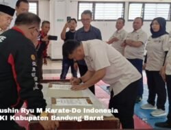 Edy Syafrudin Nahkodai KKI Bandung Barat 2026–2030, Pelantikan Jadi Momentum Kebangkitan Karate dan Pembinaan Atlet Berprestasi